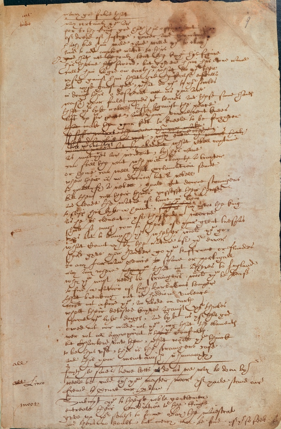 The Hand D addition to SIR THOMAS MORE